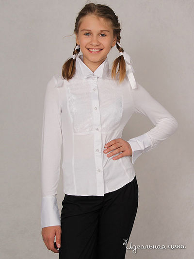 Блуза Красавушка, цвет белый