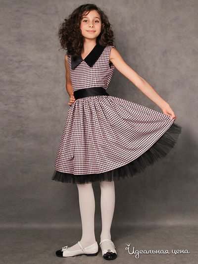 Платье Красавушка для девочки, цвет розовый, черный