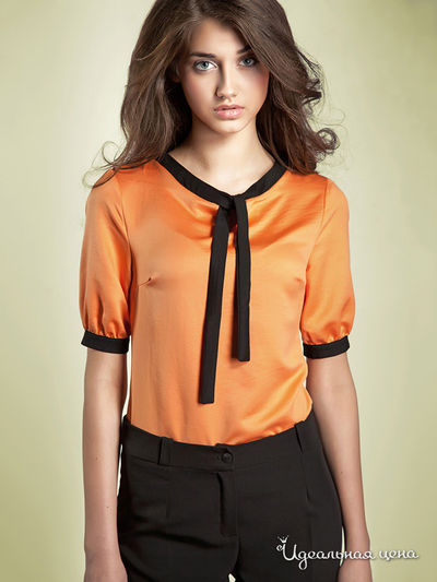 Блуза Nife, цвет оранжевый, черный