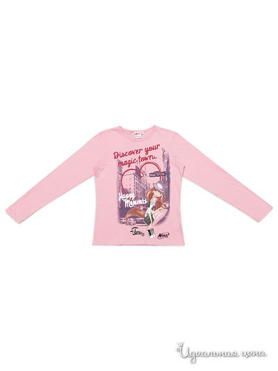 Лонгслив S&#039;COOL! для девочки, цвет розовый