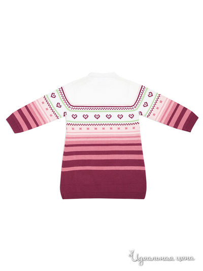 Платье PlayToday для девочки, цвет розовый, белый, салатовый, бордовый