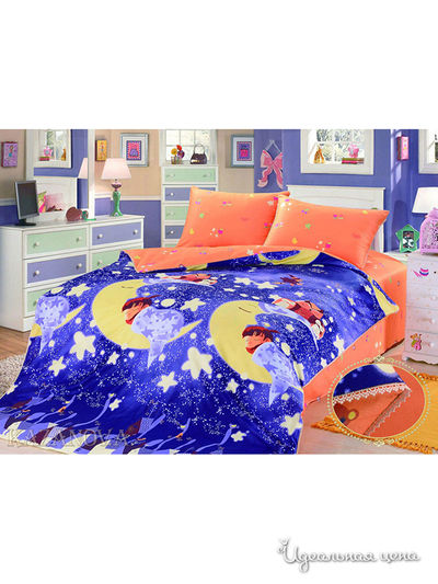 Комплект постельного белья 1.5-спальный (детский) Kazanov.A., цвет голубой, синий