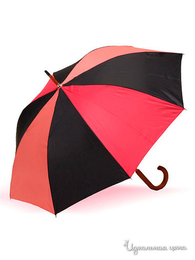 Зонт Isotoner, цвет красный, черный