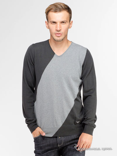 Пуловер Emporio Armani, цвет серый