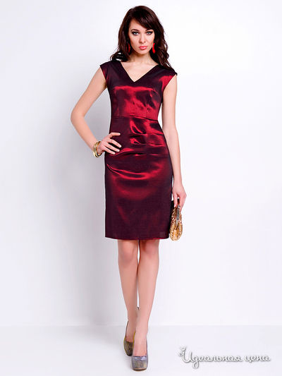 Платье Vera Fashion, цвет бордовый