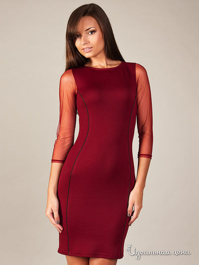 Платье Vera Fashion, цвет бордовый