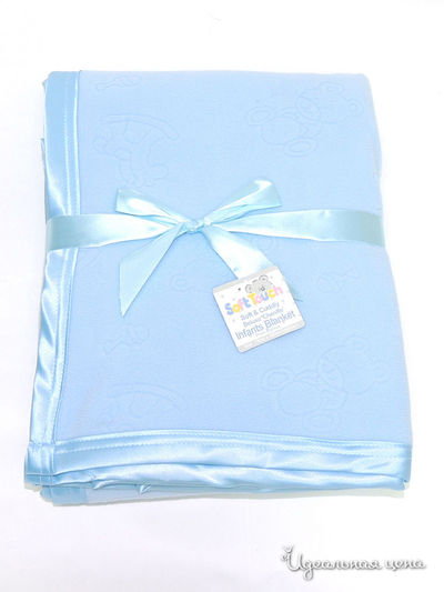 Одеяло, 100х150 SoftTouch, цвет голубой