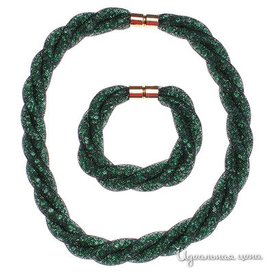 Комплект (колье, браслет) Migura, цвет зеленый