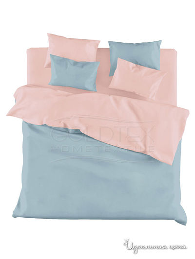 Комплект постельного белья 1,5-спальный Goldtex, цвет голубой, розовый