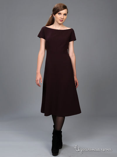 Платье ЭНСО, цвет темно-фиолетовый