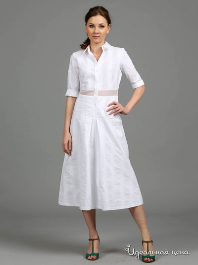 Платье ЭНСО, цвет белый