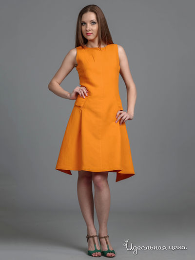 Платье ЭНСО, цвет оранжевый