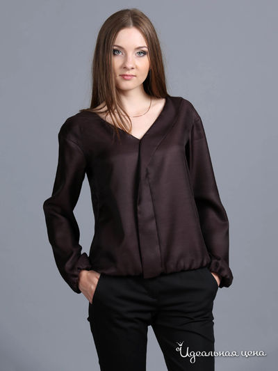 Блуза ЭНСО, цвет коричневый