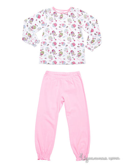 Пижама PlayToday, цвет белый, розовый, голубой