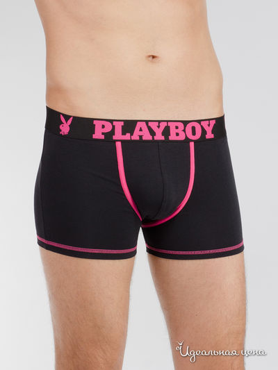 Трусы Playboy, цвет черный, розовый