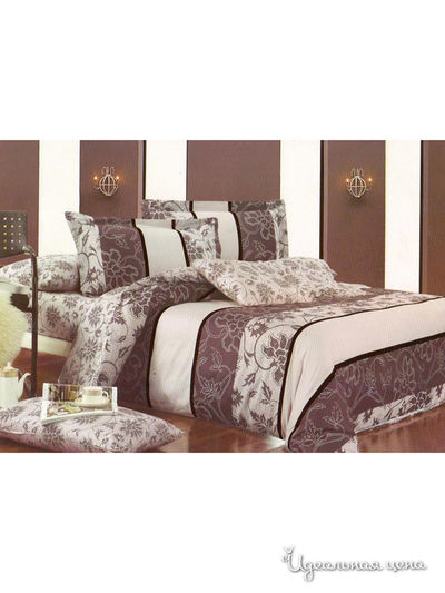 Комплект постельного белья 1,5-спальный Shinning Star &quot;Альма&quot;, цвет коричневый