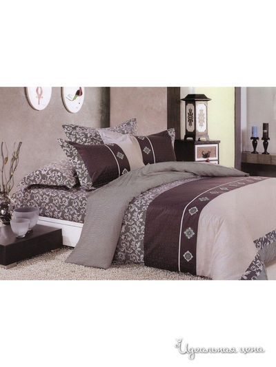 Комплект постельного белья 1,5-спальный Shinning Star &quot;Галант&quot;, цвет коричневый