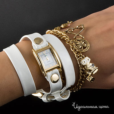 Часы, VIVA LAS VEGAS- WHITE PATENT/GOLD FACE