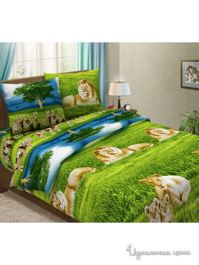 Комплект постельного белья Евро Традиция Текстиля, цвет мультиколор