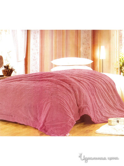 Плед меховой, 220*240 см Текстильный каприз, цвет темно-розовый