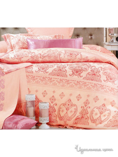 Комплект постельного белья 2-спальный Текстильный каприз, цвет розовый
