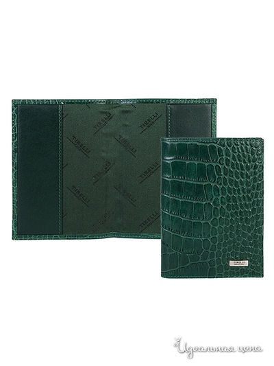 Обложка для паспорта Tirelli, цвет зеленый