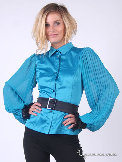 Блуза Ruggiero, цвет бирюзовый