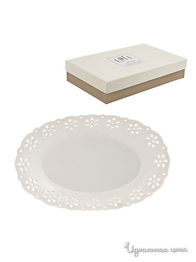 Блюдо Elff Ceramics, цвет белый, Диаметр 26 см