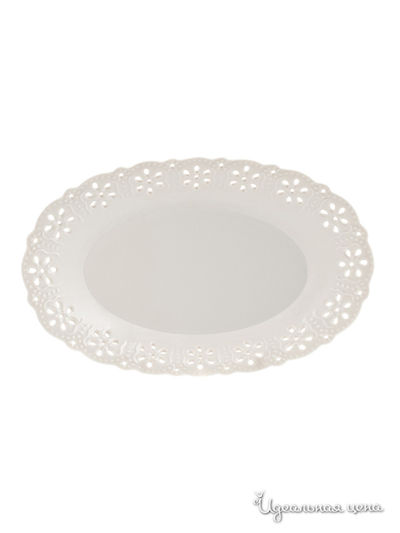 Блюдо Elff Ceramics, цвет белый, Диаметр 26 см