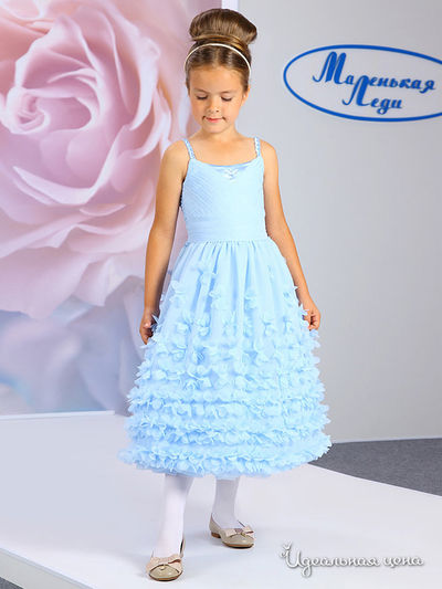 Платье Маленькая Леди, цвет голубой