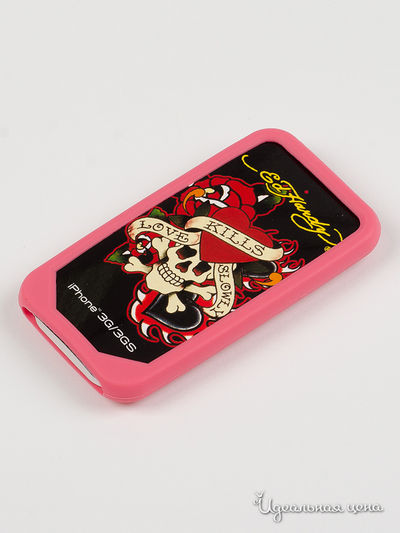 Чехол для IPHONE 3G, 3GS Ed Hardy, цвет розовый