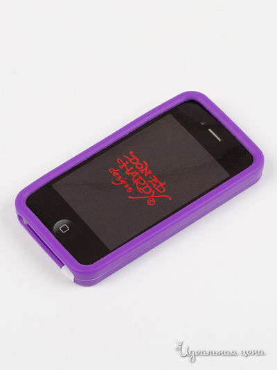 Чехол для IPHONE 4G, 4S Ed Hardy, цвет фиолетовый