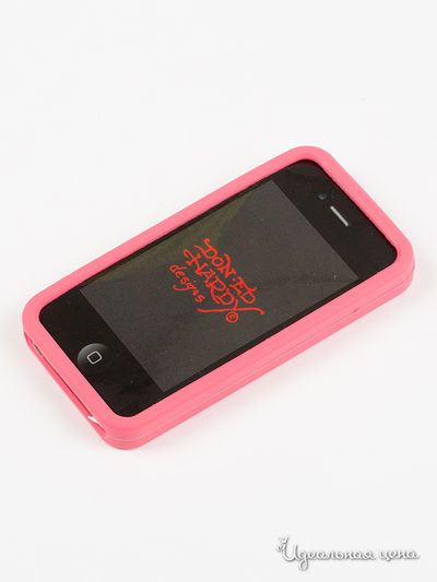 Чехол для IPHONE 4G, 4S Ed Hardy, цвет розовый