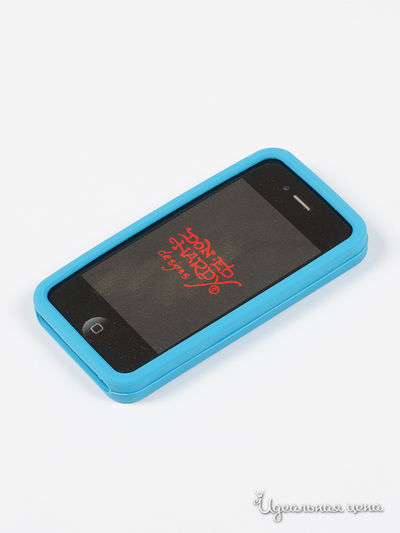 Чехол для IPHONE 4G, 4S Ed Hardy, цвет голубой