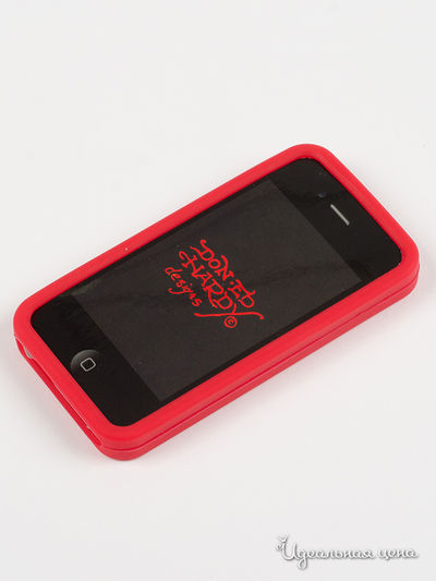 Чехол для IPHONE 4G, 4S Ed Hardy, цвет красный