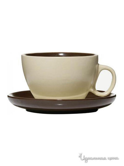 Чайная пара Premier Housewares, цвет бежевый, коричневый
