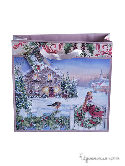 Бумажный подарочный пакет Mister Christmas, цвет мультиколор