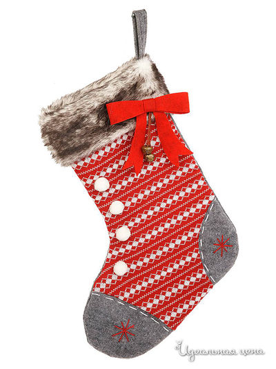 Носок для подарков Mister Christmas, цвет красный