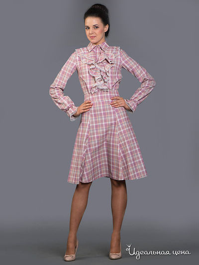 Платье Ksenia Knyazeva, цвет розовый, бежевый