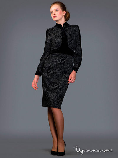 Платье Ksenia Knyazeva, цвет серый, черный