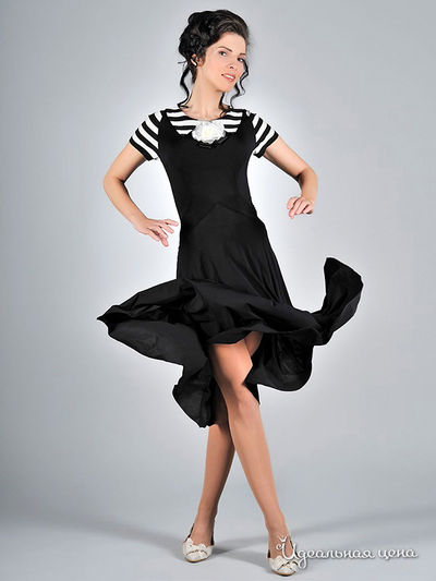 Платье L-Alix, цвет черный, белый