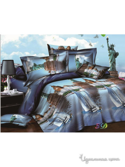 Комплект постельного белья, 1,5-спальный Pandora, цвет мультиколор