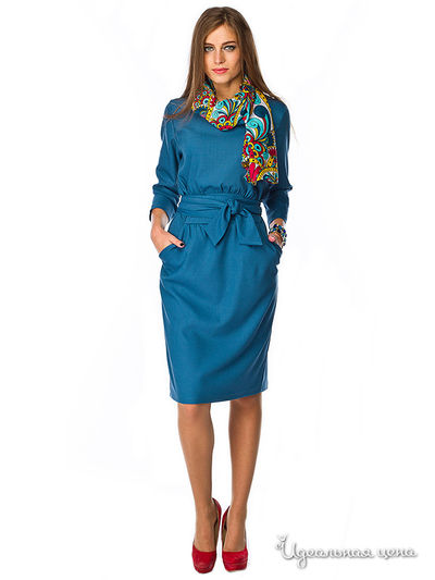 Платье Sarafan, цвет бирюзовый