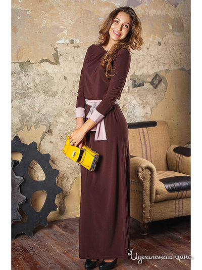 Платье Elena Fedel, цвет коричневый