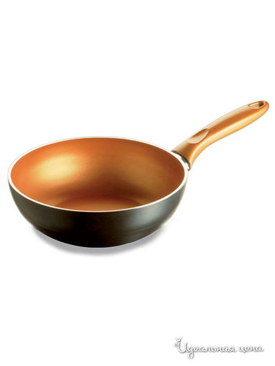 Сковорода-вок 28 см Frabosk, цвет золотой