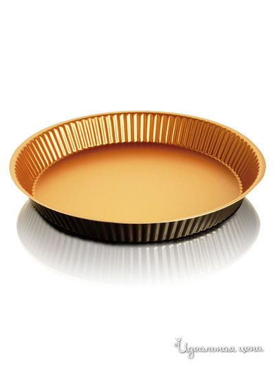Форма для выпечки рифленая 26см Frabosk, цвет золотой