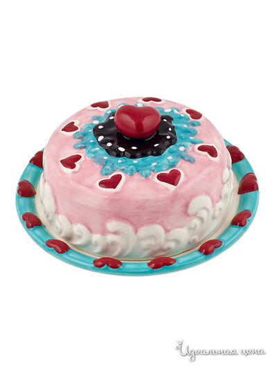 Подставка для торта с крышкой Elff Decor, цвет розовый