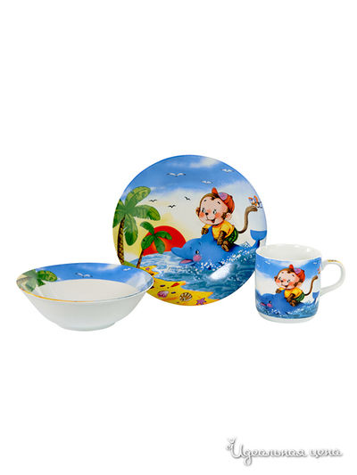 Набор детской посуды, 3 предмета Elff Ceramics