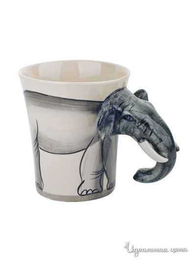 Кружка 3D Elff Decor, цвет слоновая кость, мультикорол