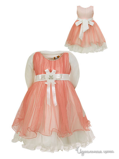 Платье M &amp; D для девочки, цвет коралловый